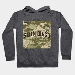 slam diego curve path army pattern Hoodie